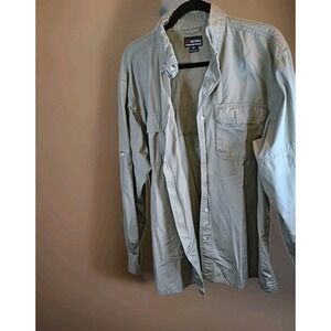 Eotac Operator Grade Mens Tactical Zip Shirt Green Vented - Size Large